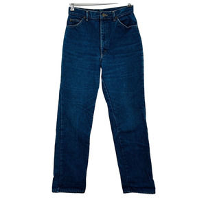 Vtg Womens 12 L.L.Bean Flannel‎ Lined Jeans Straight High Rise Medium 33" Inseam